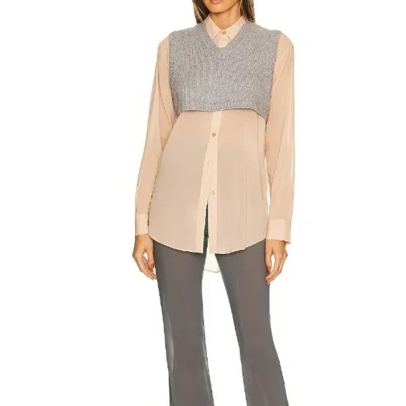 Sheer Buttondown Top from Revolve - Picture 4 of 4